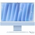 iMac Apple 2024 M4 16GB 256GB SSD 8CPU/8GPU Tela 24" 4.5K - Azul - comprar online