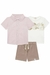 TRIO DE CAMISETA EM MEIA MALHA 75272 - comprar online
