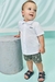 conjunto de camisa em cotton lavortto flame e bermuda em cotton jeans