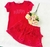 conjunto de blusa e short saia
