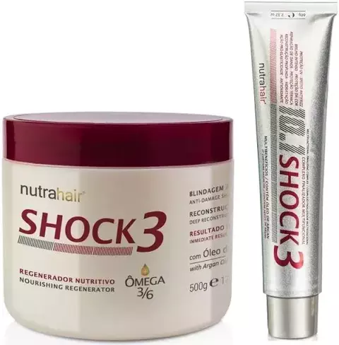 Mascara shock 3 nutra hair + 10 em 1