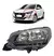 Farol Led Peugeot 208 2020 a 2023 Máscara Cromada L/ Esquerdo