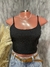 Cropped canelado forrado com alça fina - comprar online