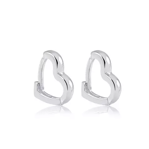 Argola coração click - comprar online