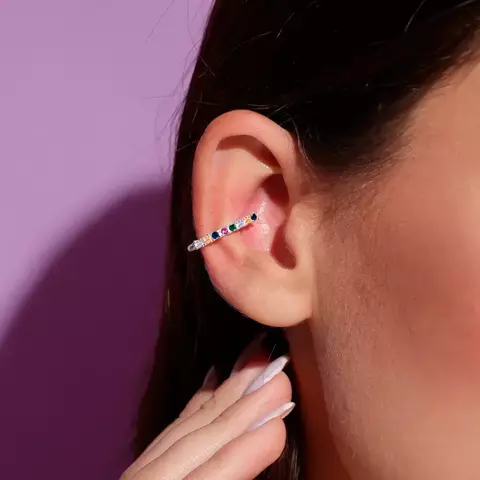 Piercing Colorido Crabejado Fake