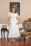 Vestido Max em Voil Bordado Kauly