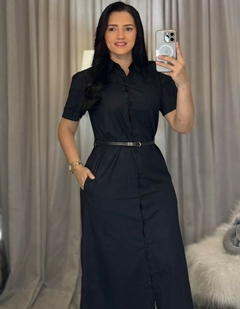 Vestido Chemise c/faixa - comprar online