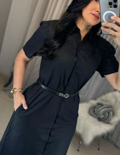 Vestido Chemise c/faixa na internet