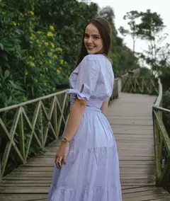 Vestido Eloíse Tricoline Vichy Thyoco na internet