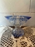 Centro de Mesa en Cristal Encamisado Azul - comprar online