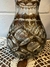 Excelente Florero Cristal Encamisado Marrón - tienda online