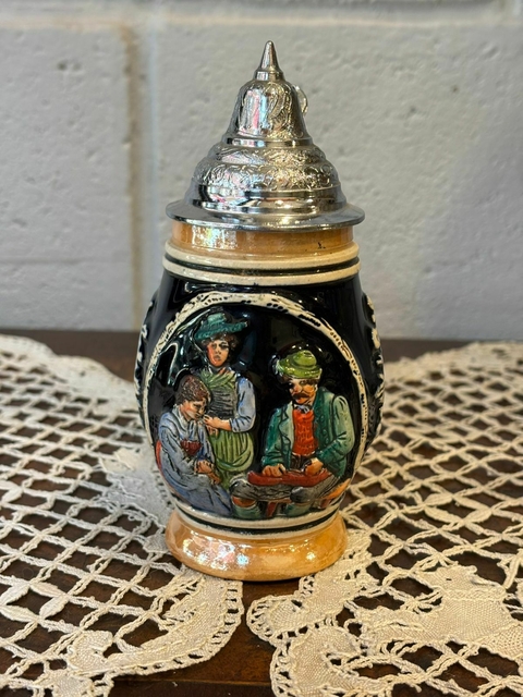 Pequeño Chop Tankard Panzon con Tapa