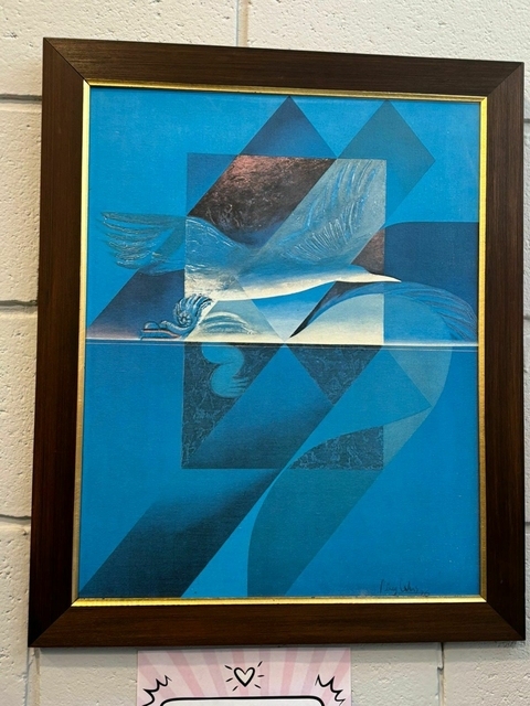 Oleografia Pérez Celis - "Alto Vuelo Tierra Penetrada"