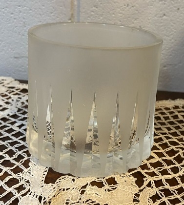 Hielera de Cristal Tallada y Esmerilada