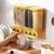 Dispensador de 2/4/6 grades cozinha alimentos grãos classificados montados recipientes na internet