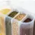 Dispensador de 2/4/6 grades cozinha alimentos grãos classificados montados recipientes