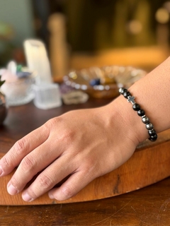 Pulseira de Ônix e Hematita - Proteção - comprar online