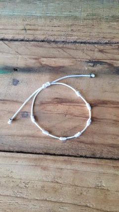 Pulseira 7 Nós Branca - Paz e Harmonia - comprar online