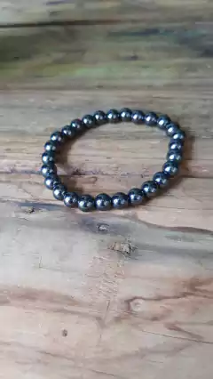 Pulseira de Hematita 8mm na internet