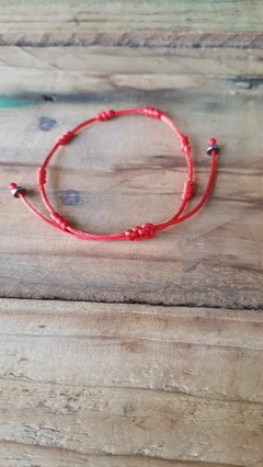 Pulseira 7 Nós Vermelha - Xô Mau Olhado na internet