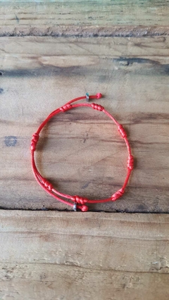 Pulseira 7 Nós Vermelha - Xô Mau Olhado - comprar online