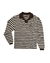 "SIG C" LONG SLEEVE POLO SHIRT STRIPED BROWN - comprar online