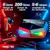 Imagen de Auricular In-ear Gamer Inalámbrico Fan Pro F10 Plus Edition Negro Con Luz Led