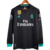 Camisa Retrô Real Madrid I 2017/2018 manga longa - Adidas Masculina - Preta com detalhes em verde - NJ Sports