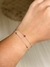 Pulseira Dupla Gota Rosa Prata 925