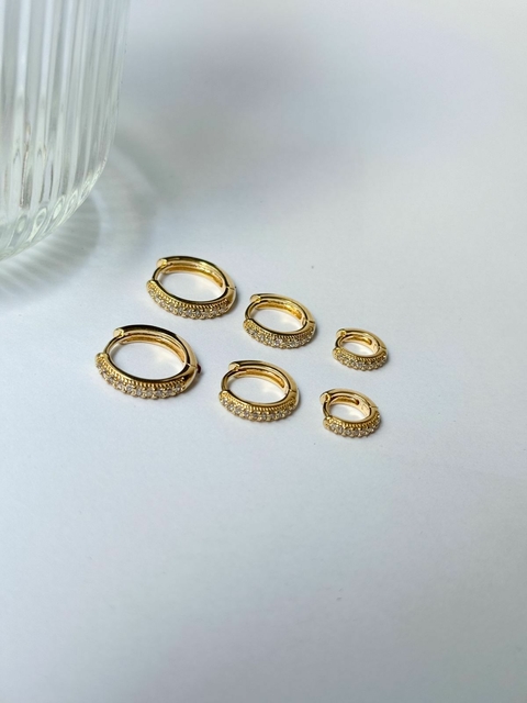 Trio Argolinhas Maior Zircônia