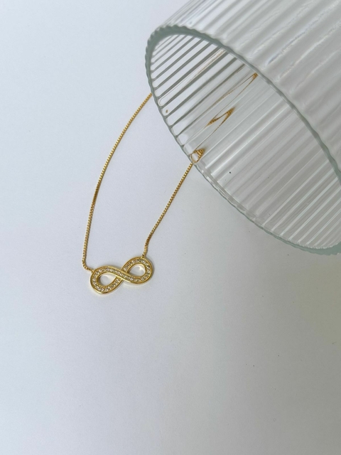 colar Infinito Zircônias