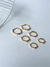 Trio Argolas Hexagonal