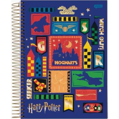 Caderno Espiral A5 Harry Potter 80Fls - Jandaia - Mandoca Papelaria