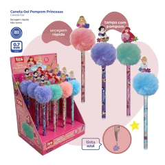 Caneta Gel Pompom Princesas Tris na internet