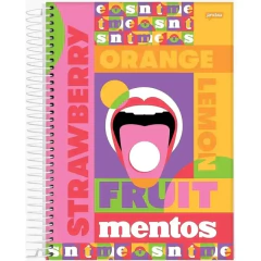 Caderno Espiral Universitário Mentos 80Fls c/ Cheiro - Jandaia na internet