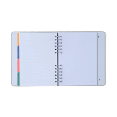 Caderno Organizador - A5 - Cicero - Jardim - Pautado & Pontado - Preto