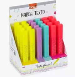 Marca Texto Square BRW - Cores Neon