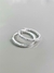 Argola Lisa e Cristais - Prata 925 - comprar online
