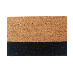 Felpudo coco franja negra - comprar online