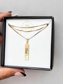 COLAR COM PINGENTE DE MENINA COM NOME - comprar online
