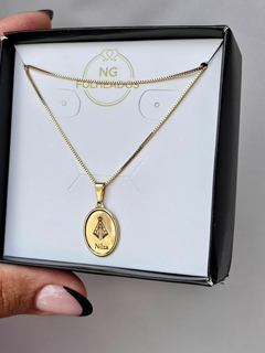 COLAR COM IMAGEM DE NOSSA SENHORA E NOME - comprar online