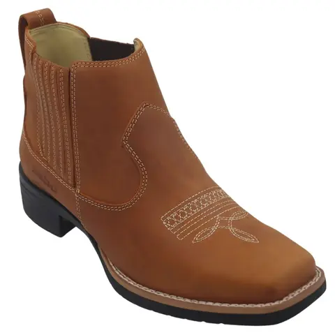 Botina Zebu 71015 Conhaque Feminina