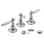 Juego para bidet Vermont Lever cromo