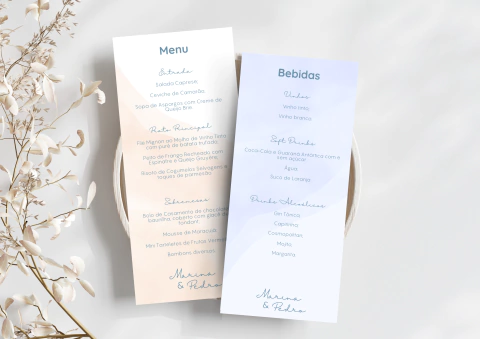 Menu de Comidas e Bebidas