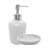Conjunto 2 Peças para Banheiro de Cerâmica Dots Branco - Wolff