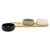 Conjunto 3 Petisqueiras com Bandeja de Bambu 32cm x 10cm x 3,5cm - Lyor na internet