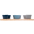 Conjunto 3 Petisqueiras com Bandeja de Bambu 25cm x 12cm x 4cm - Lyor - comprar online