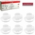 Jogo 6 Xícaras Café Brixton E Pires Em Porcelana Branca 65ml