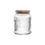 Porta Mantimento de Vidro com Tampa de Bambu Lines 530ml - Wolff - comprar online