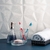 Imagem do Conjunto Banheiro 3 Peças de Vidro Sodo-Cálcico Elegant Prata - Lyor